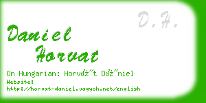 daniel horvat business card